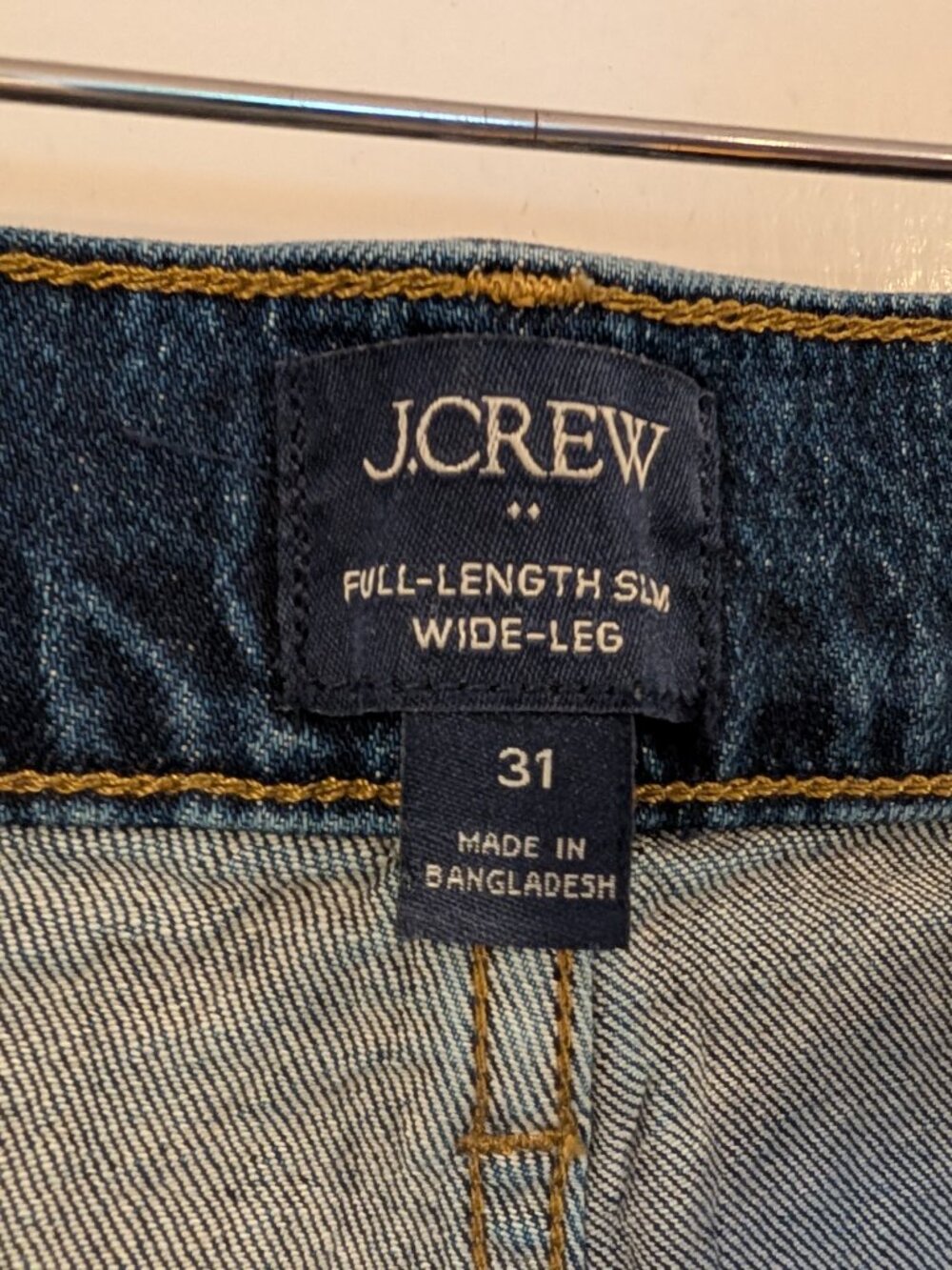 J. Crew Slim wide-leg patch-pocket jean in all-day stretch - Size 31 - Picture 7 of 11